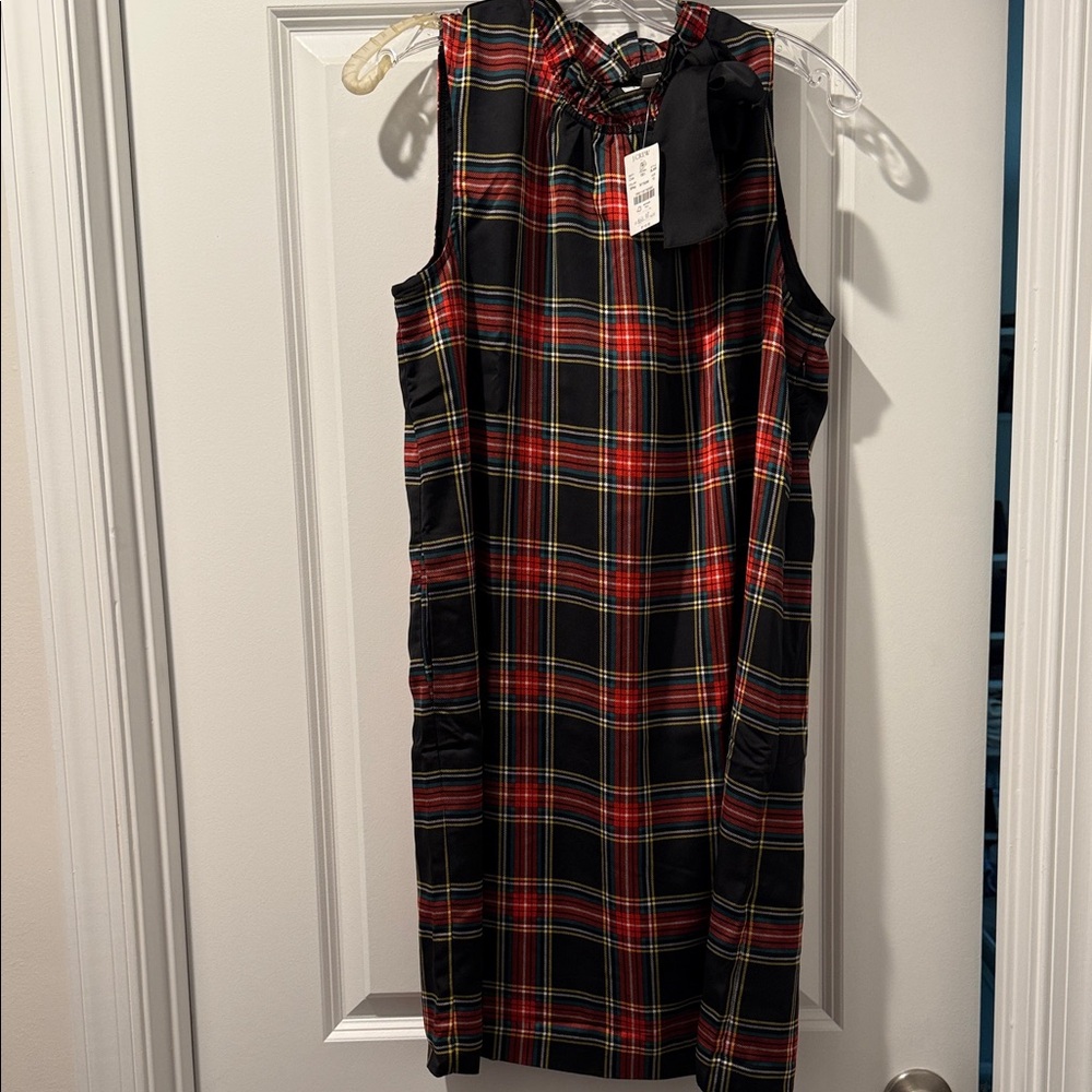 NWT J Crew Factory Plaid Sleeveless Dress